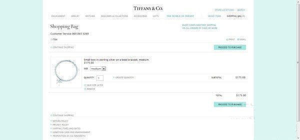 Tiffany美国官网购买教程