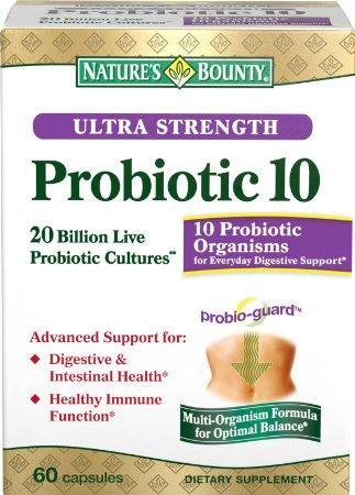 Nature's Bounty Ultra Probiotic 10, 60 Count