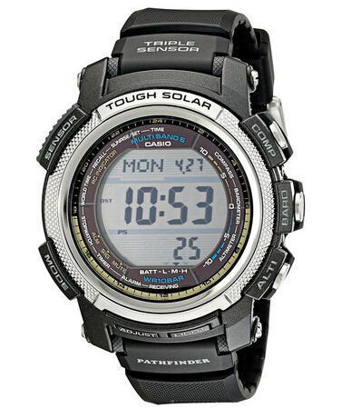 用券8折刷新低！CASIO PAW2000-1CR 卡西欧六局电波太阳能登山手表