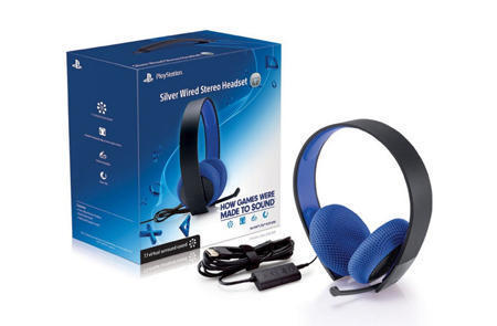 SONY PlayStation Silver 有线7 1声道游戏带麦耳机