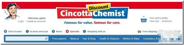 澳大利亚Cincotta Chemist网上药店海淘购物教程
