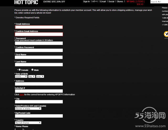 Hot Topic美国官网海淘攻略教程