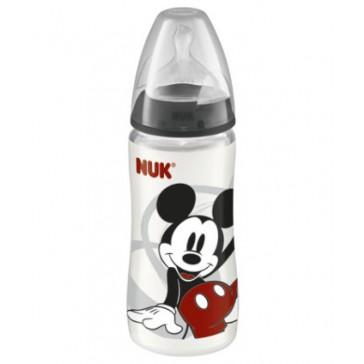 NUK 迪士尼（米奇&米妮）首选系列 宽口径PP奶瓶 300ml （6-18个月/2号硅胶奶嘴）-- 黑色