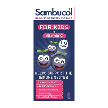 Sambucol 婴幼儿童黑接骨木糖浆 120ml £8 67（约￥79）