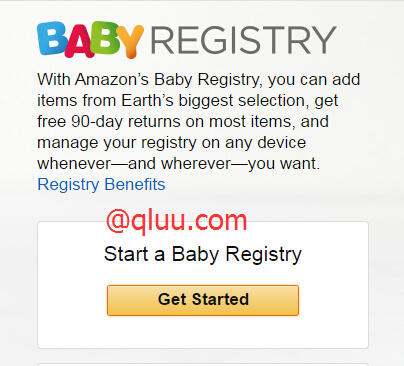 Amazon Baby Registry 美国亚马逊宝宝计划