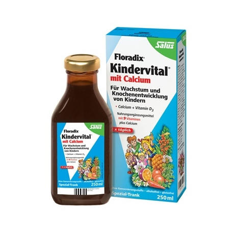 德国Floradix Kindervital艾儿果蔬儿童维生素口服液 多种维生素+钙图片