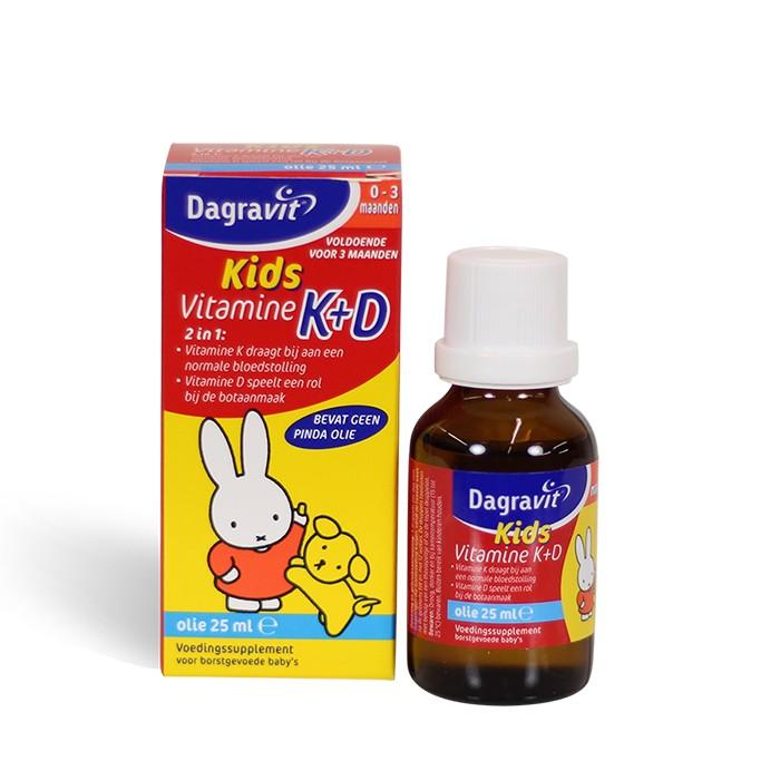 Dagravit 米菲小兔 宝宝维生素K+D滴剂（油剂）0-3月母乳宝宝 25ml