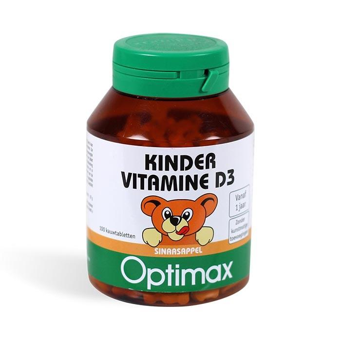 Optimax儿童维生素D3咀嚼片(100片、橙味) 1- 10岁