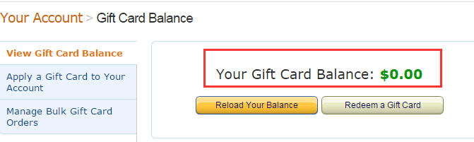 如何查看美亚礼品卡余额， Gift Card Balance