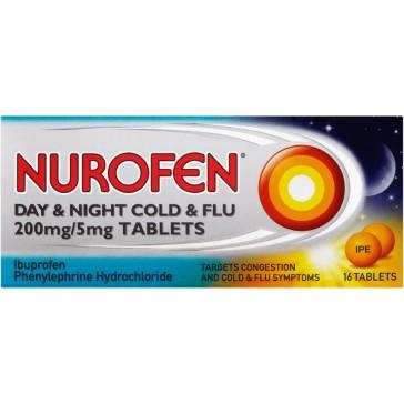 Nurofen 感冒和流感救援片（日夜不同装） —16片