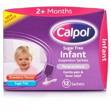 Calpol 婴幼儿特效无糖感冒退烧止痛糖浆(草莓味)  12袋
