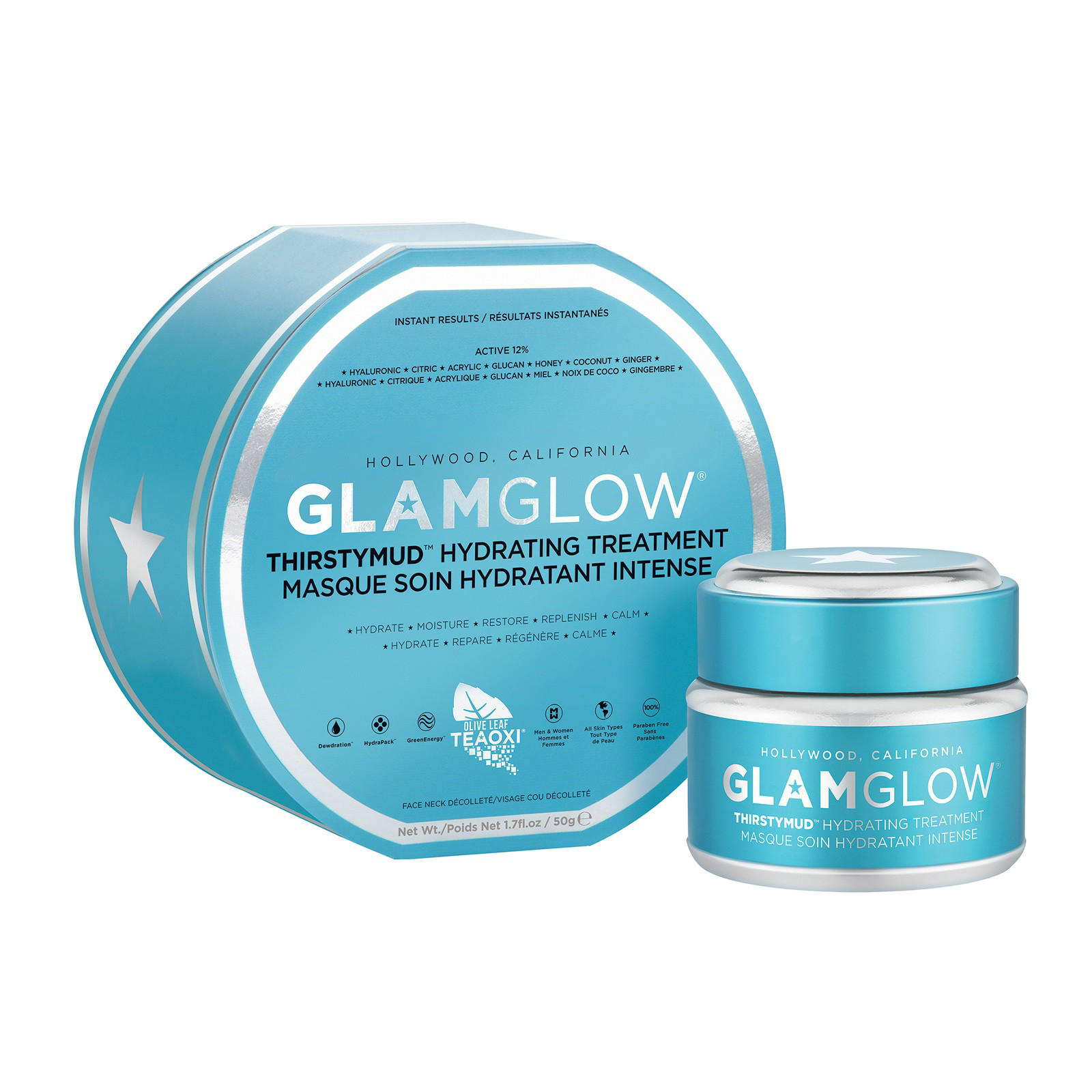 【税费补贴】GLAMGLOW® 格莱魅 蓝罐海泥发光面膜 舒缓补水 50g 3件67折
