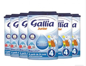 Gallia 佳丽雅 4段 成长奶粉 2岁以上 900g 6罐装 
