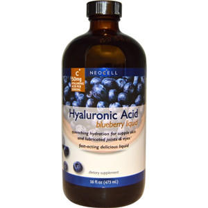 6 Neocell, Hyaluronic Acid, Blueberry Liquid, 16 fl oz (473 ml)