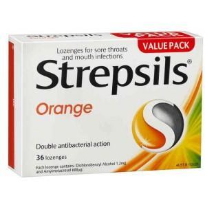 Strepsils 咽炎含片 36片 （杀菌防感染 香橙味）.jpg