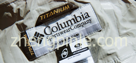 Columbia冲锋衣高端钛系列的领标