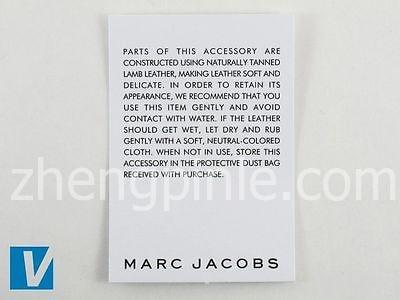 新款Marc Jacobs的手袋的保养卡