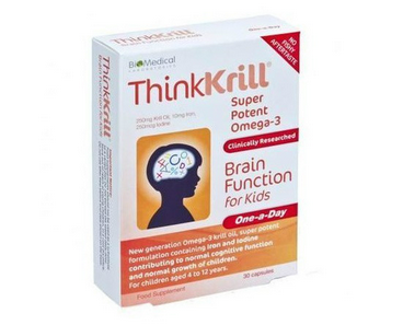 【首重6镑+折上折】Thinkkrill Omega-3儿童促脑部发育胶囊 30粒