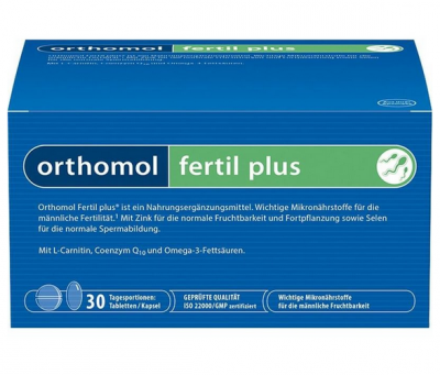  Orthomol Fertil Plus 男性备孕活精胶囊 30袋  特价：42 70欧