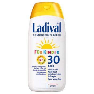 【德国UKA】 LADIVAL 儿童无香精防水防晒乳液 防晒霜200ml  特价：16 28欧，约122元