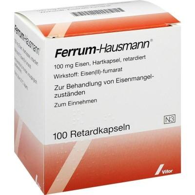 【德国UKA】FERRUM HAUSMANN 补血补铁胶囊 100片  特价：21 26欧，约158 2元