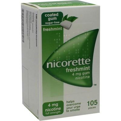 【德国UKA】 Nicorette 薄荷味戒烟口香糖4mg 105粒  特价：23 00欧，约171元