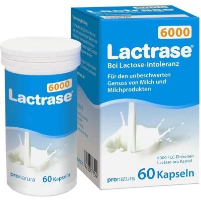 【德国UKA】 Lactrase 乳糖酶6000单位 60粒（乳糖不耐受）  特价：8 18欧，约60 5元