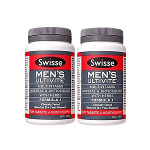 【免邮套装】SWISSE男性复合维生素片 120片 | 2件 
