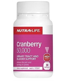 NutraLife 纽乐 高浓度蔓越莓精华胶囊 50粒（呵护女性泌尿系统 妇科炎症克星） 折后约104元