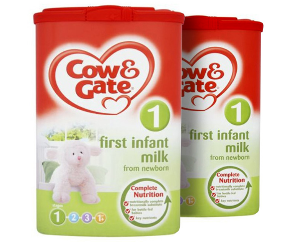 【2件包邮装】Cow&ampGate 英国原装牛栏奶粉 1段 （0-6个月） 2x900g 罐  279元（券后包邮包税价）
