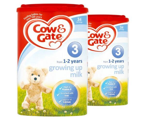 【2件包邮装】Cow&ampGate 英国原装牛栏奶粉 3段 （1-2岁） 2x900g 罐      259元（券后包邮包税价）