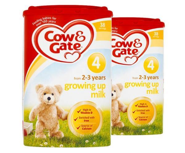 【2件包邮装】Cow & Gate 英国牛栏 4段 2x800g 罐（2-3岁的宝宝） 279元（券后包邮包税价