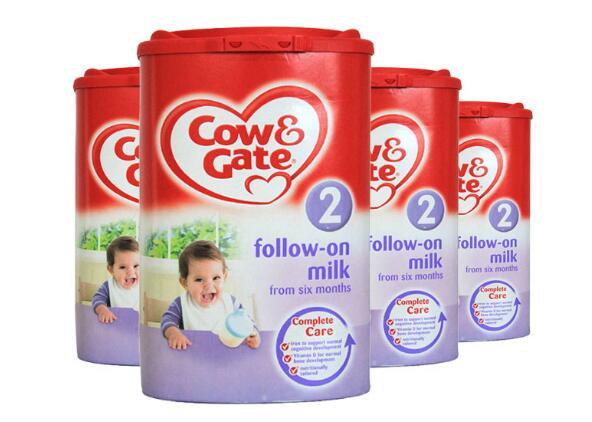 【4件包邮装】Cow & Gate 英国原装牛栏奶粉 2段 （6-12个月） 4x900g 罐     528元（券后包邮包税价）