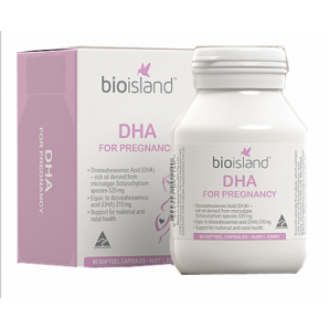 【新西兰KD】 BioIsland 生物岛 孕妇专用海藻油DHA胶囊 60粒 27 96纽 3件包邮