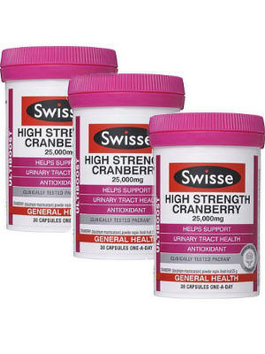 【免邮套装】Swisse 高浓度蔓越莓胶囊 30粒(提高女性免疫力) |3件