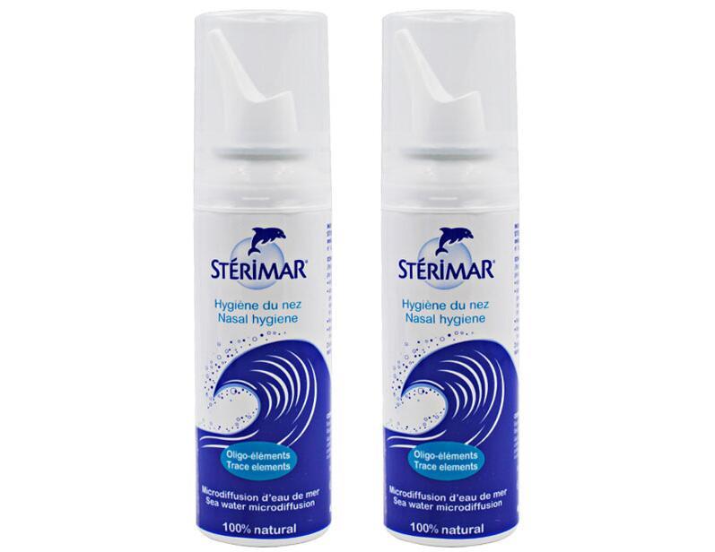 【2件包邮装】Sterimar 小海豚 成人儿童生理海盐水鼻喷 2x100ml （3岁以上的人群） 优惠价格：119元