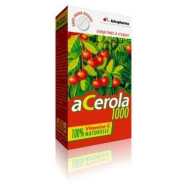 【免邮+惊喜特价】Arkopharma 艾蔻 西印度樱桃咀嚼片 维生素C 30片 2盒装【便携装】