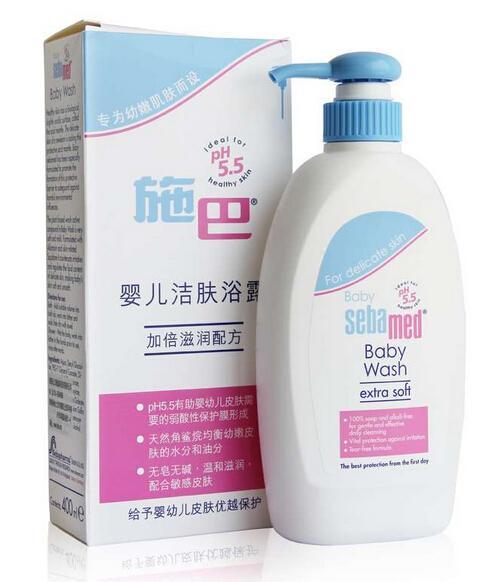 sebamed 施巴 婴儿洁肤浴露 400ml*2