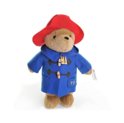 【包邮装】Paddington Bear 帕丁顿抱抱熊 30cm （红帽子 蓝衣服）