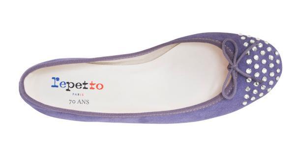 Repetto70周年特别版水晶芭蕾舞平底鞋 闪亮仲夏