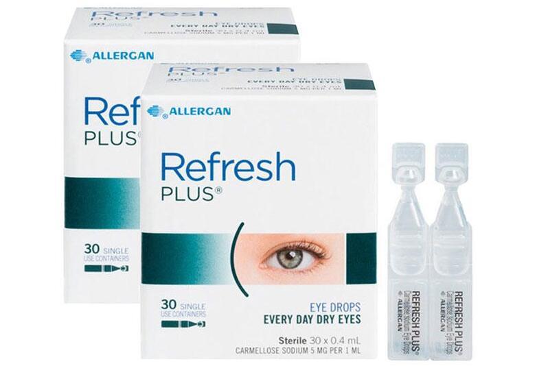 【2件包邮装】Refresh plus 滴眼液眼药水 30只（独立包装 抗疲劳无防腐剂） 优惠价格：145元