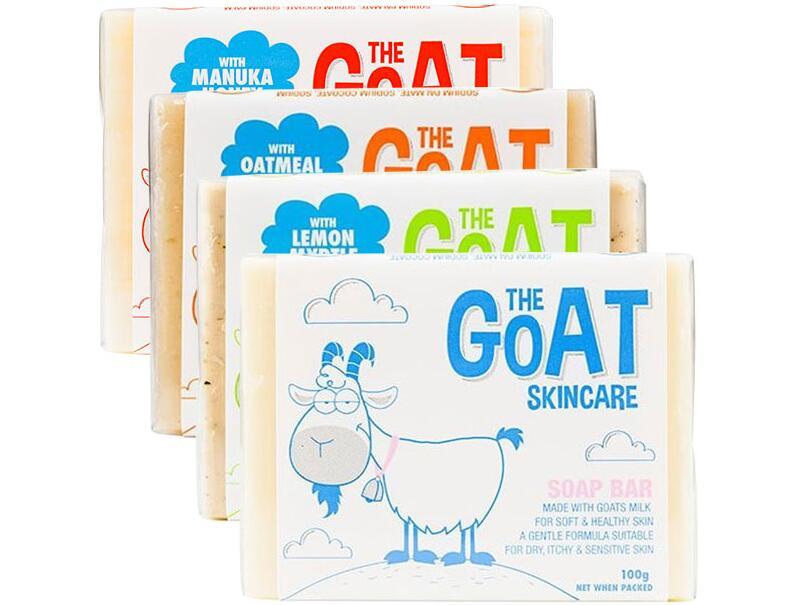 【4件包邮装】The Goat Skincare 山羊奶皂套装 4x100g/块 优惠价格：79元