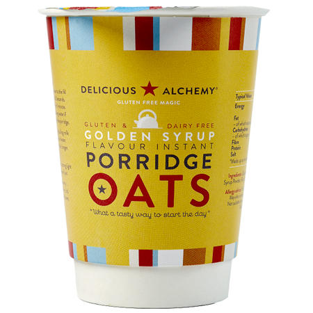 Gluten & Dairy Free Instant Porridge Oats Golden Syrup