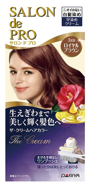 Dariya塔丽雅Salon de PRO沙龙级白发专用无味染发剂 膏 3RB 50g 特价804日元，约￥47