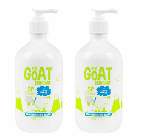 【2件包邮装】The Goat Skincare 澳洲纯天然山羊奶沐浴露 2x500ml 瓶（柠檬味） 商品价格：109元