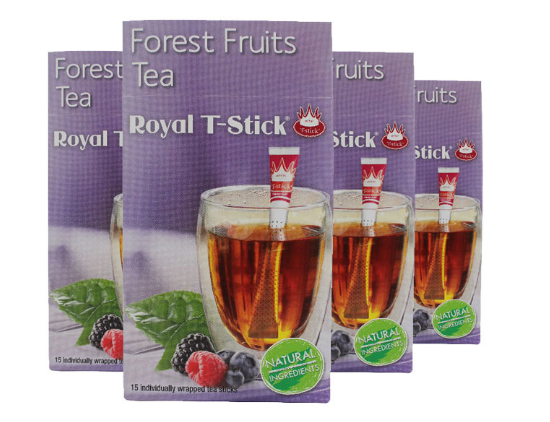 【4件包邮装】Royal T-Stick 创意茶包茶棒 4x15包（森林水果阿萨姆红茶） 商品价格：139元