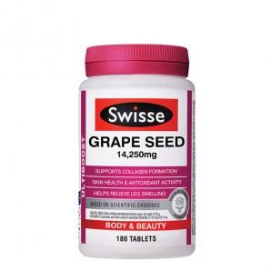  【新西兰KD】【爆款】Swisse 葡萄籽天然抗衰老祛斑美白 14250mg 180粒 仅需NZ$22.38/约￥108