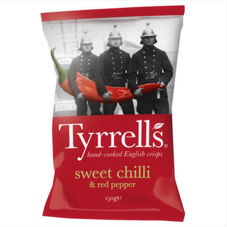 Tyrrells 烟熏红椒味薯片40g 网红款薯片 全场68欧 免邮 3kg内 码：YF68 叠加 特色肥肝酱9折