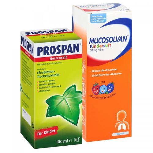 mucsolvan 沐舒坦 小綠葉 prospan兒童止咳糖漿100ml 各1瓶 到手價105