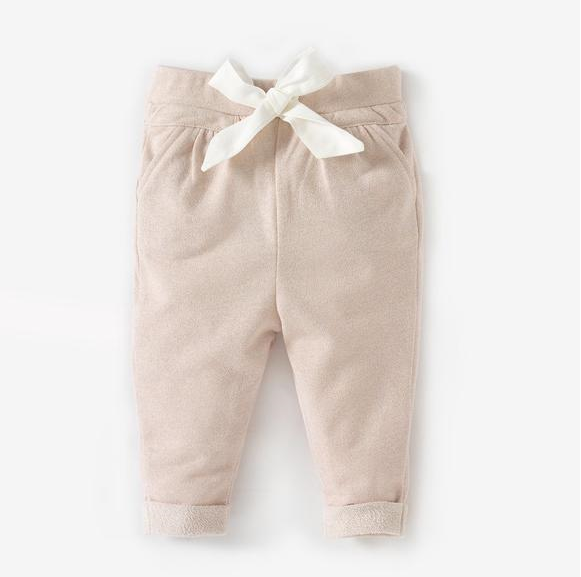 【法国LR】限时折扣：R baby 蝴蝶结系带可爱婴幼儿长棉裤特价仅需103元！